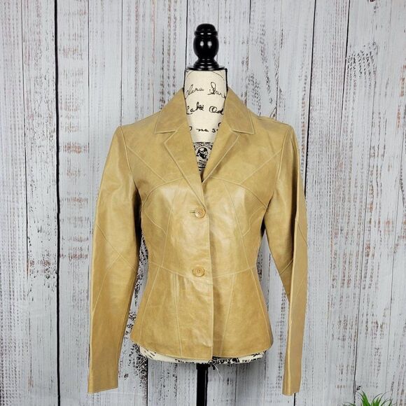 Wilson's Leather Maxima Caramel Tan Women's Medium Genuine Leather Jacket - Picture 1 of 15